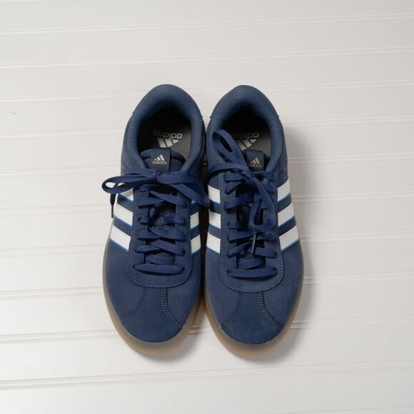 Adidas sneakers Navy Suede Leather athletic Streetwear Striped Shoes men’s main image 5